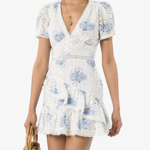 LoveShackFancy Seersucker Floral Eyelet Mini